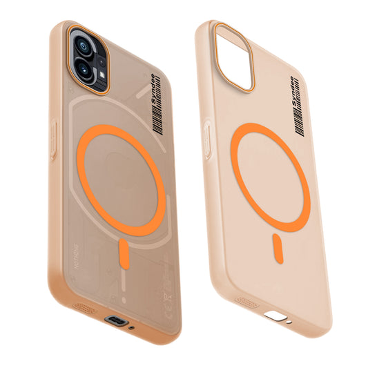 Colourful Frosted Matte Wireless Charging Support Back Cover Case for Nothing Phone 1 With Raised Camera Protection