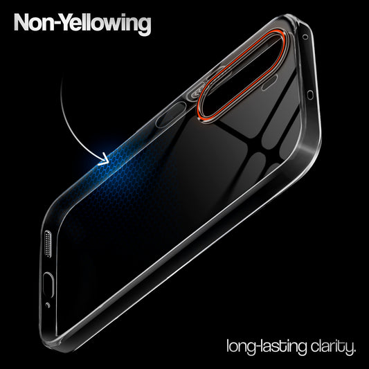 Crystal Clear Anti-Yellow Transparent Back Cover Case With Camera Ring Protection for OnePlus Nord CE 6 Lite 5G