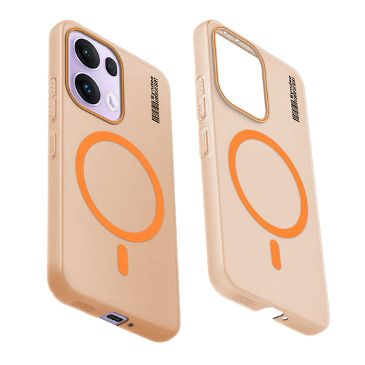 Colourful Frosted Matte Wireless Charging Support Back Cover Case for Oppo Reno 13 Pro 5G With Raised Camera Protection