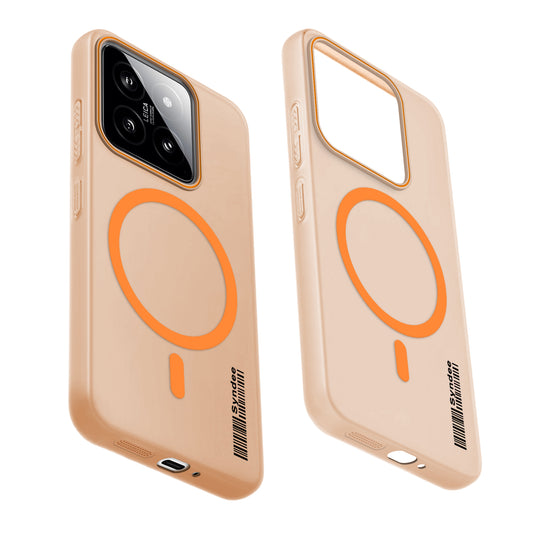 Colourful Frosted Matte Wireless Charging Support Back Cover Case for Xiaomi 14 5G With Raised Camera Protection