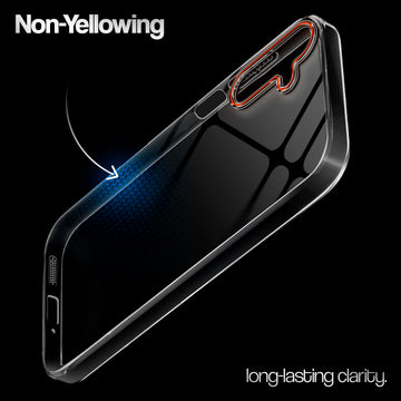 Crystal Clear Anti-Yellow Transparent Back Cover Case With Camera Ring Protection for Samsung A15 5G