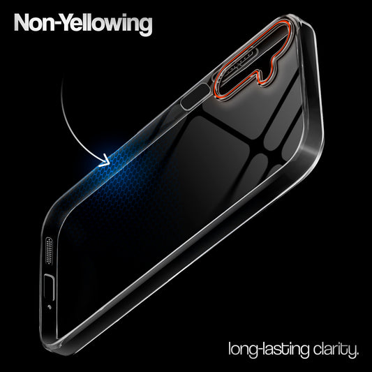 Crystal Clear Anti-Yellow Transparent Back Cover Case With Camera Ring Protection for Samsung A15 5G