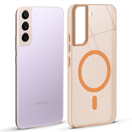 Anti-Yellow Scratch Resistant Case Support Wireless Charging Back Cover For Samsung S22 Plus 5G