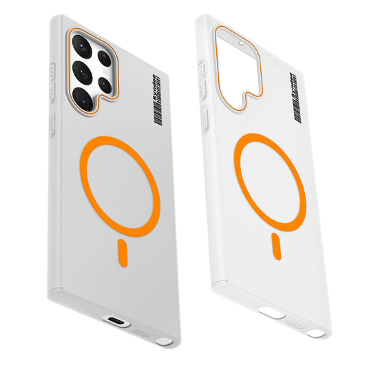 Frosted Sleek Matte Wireless Charging Support Back Cover Case For Samsung S22 Ultra 5G With Raised Camera Protection