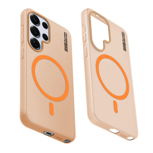 Colourful Frosted Matte Wireless Charging Support Back Cover Case for Samsung S25 Ultra 5G With Raised Camera Protection