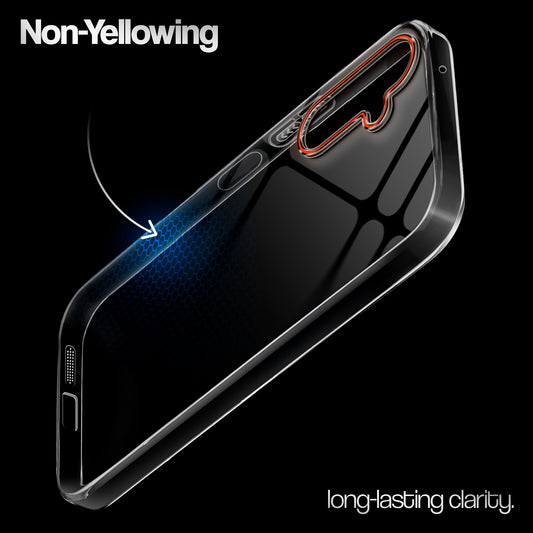 Crystal Clear Anti-Yellow Transparent Back Cover Case With Camera Ring Protection for Samsung M16 5G