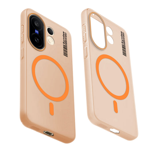 Colourful Frosted Matte Wireless Charging Support Back Cover Case for Vivo X200 FE 5G With Raised Camera Protection