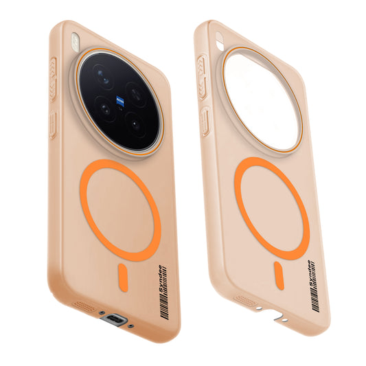 Colourful Frosted Matte Wireless Charging Support Back Cover Case for Vivo X300 Pro 5G With Raised Camera Protection