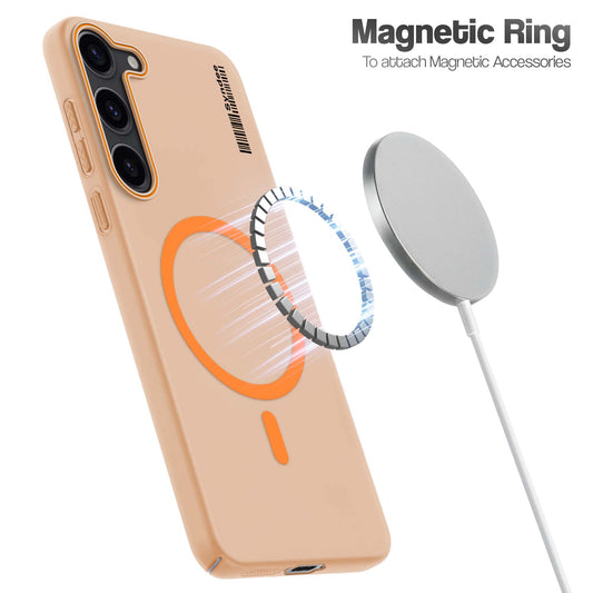 Colourful Frosted Matte Wireless Charging Support Back Cover Case for Samsung S23 Plus 5G With Raised Camera Protection