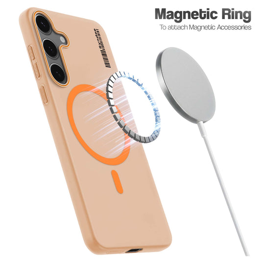 Colourful Frosted Matte Wireless Charging Support Back Cover Case for Samsung S24 Plus 5G With Raised Camera Protection