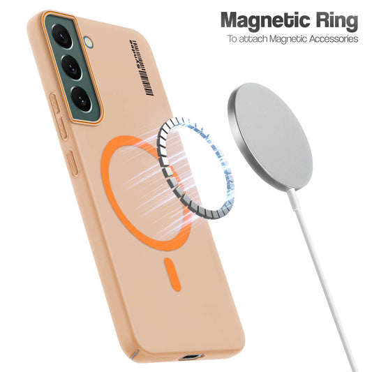Colourful Frosted Matte Wireless Charging Support Back Cover Case for Samsung S22 Plus 5G With Raised Camera Protection