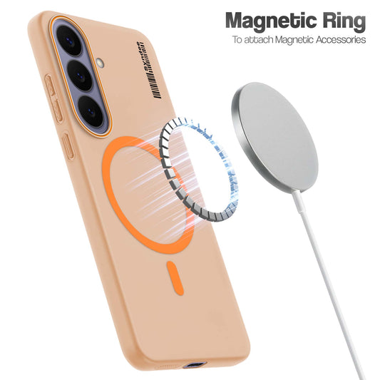 Colourful Frosted Matte Wireless Charging Support Back Cover Case for Samsung S26 5G With Raised Camera Protection
