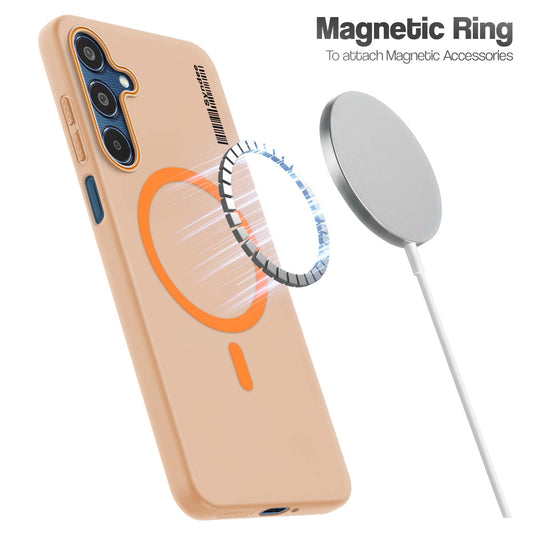 Colourful Frosted Matte With Raised Camera Protection Back Cover Case For Samsung M35 5G