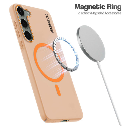 Colourful Frosted Matte Wireless Charging Support Back Cover Case for Samsung S23 5G With Raised Camera Protection
