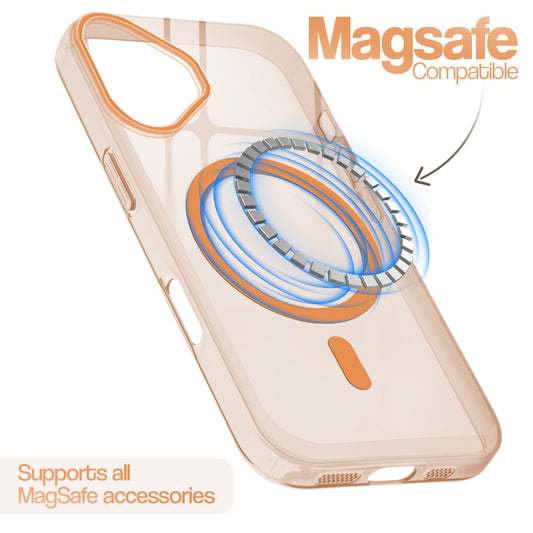 Anti-Yellow Scratch Resistant Case Support Wireless Charging Back Cover For Apple iPhone 17