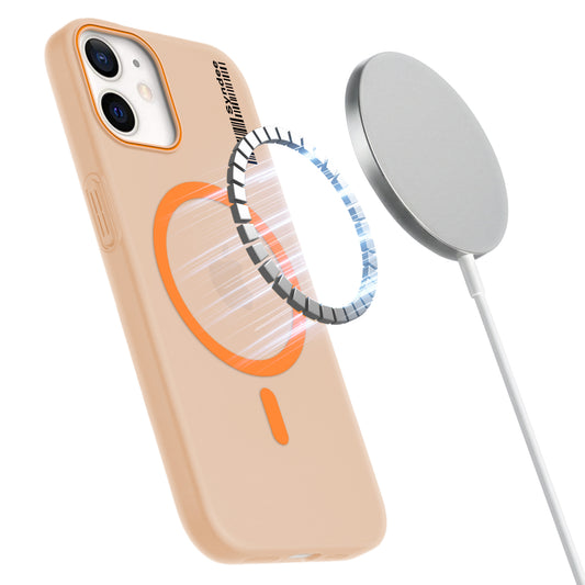 Colourful Frosted Matte Wireless Charging Support Back Cover Case for Apple iPhone 12 With Raised Camera Protection