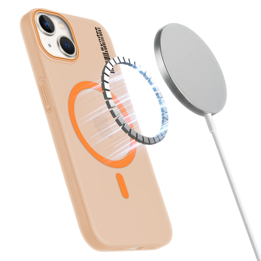 Colourful Frosted Matte Wireless Charging Support Back Cover Case for Apple iPhone 14 With Raised Camera Protection