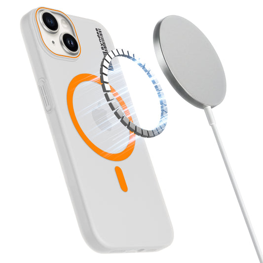 Frosted Sleek Matte Wireless Charging Support Back Cover Case For Apple iPhone 14 With Raised Camera Protection