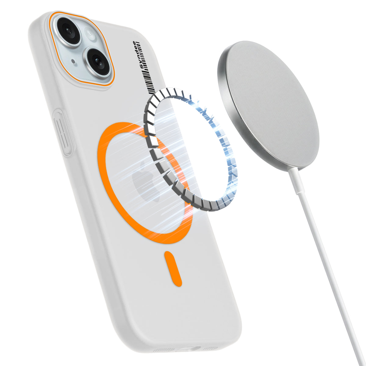 Frosted Sleek Matte Wireless Charging Support Back Cover Case For Apple iPhone 15 Plus With Raised Camera Protection