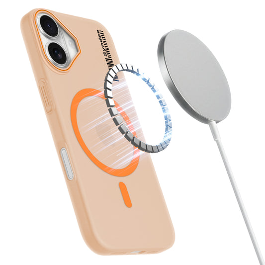 Colourful Frosted Matte Wireless Charging Support Back Cover Case for Apple iPhone 16 Plus With Raised Camera Protection