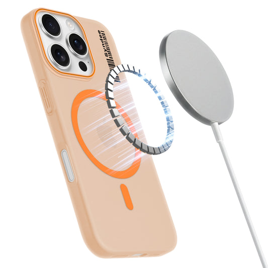 Colourful Frosted Matte Wireless Charging Support Back Cover Case for Apple iPhone 16 Pro With Raised Camera Protection