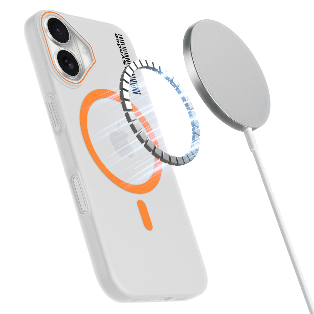 Frosted Sleek Matte Wireless Charging Support Back Cover Case For Apple iPhone 16 With Raised Camera Protection
