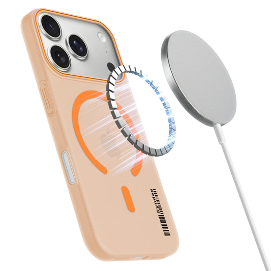 Colourful Frosted Matte Wireless Charging Support Back Cover Case for Apple iPhone 17 Pro With Raised Camera Protection