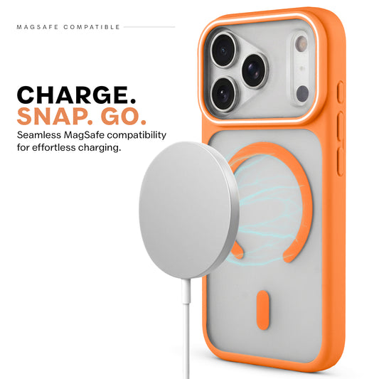 Premium MagSafe Case for Apple iPhone 18 Pro Max with Frosted Back, Soft Silicone Edges & Raised Camera Protection