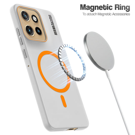 Frosted Sleek Matte Wireless Charging Support Back Cover Case for Motorola Edge 50 Neo 5G With Raised Camera Protection