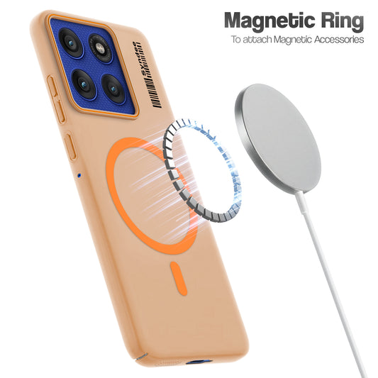 Colourful Frosted Matte Wireless Charging Support Back Cover Case for Motorola Moto Edge 60 Pro 5G With Raised Camera Protection
