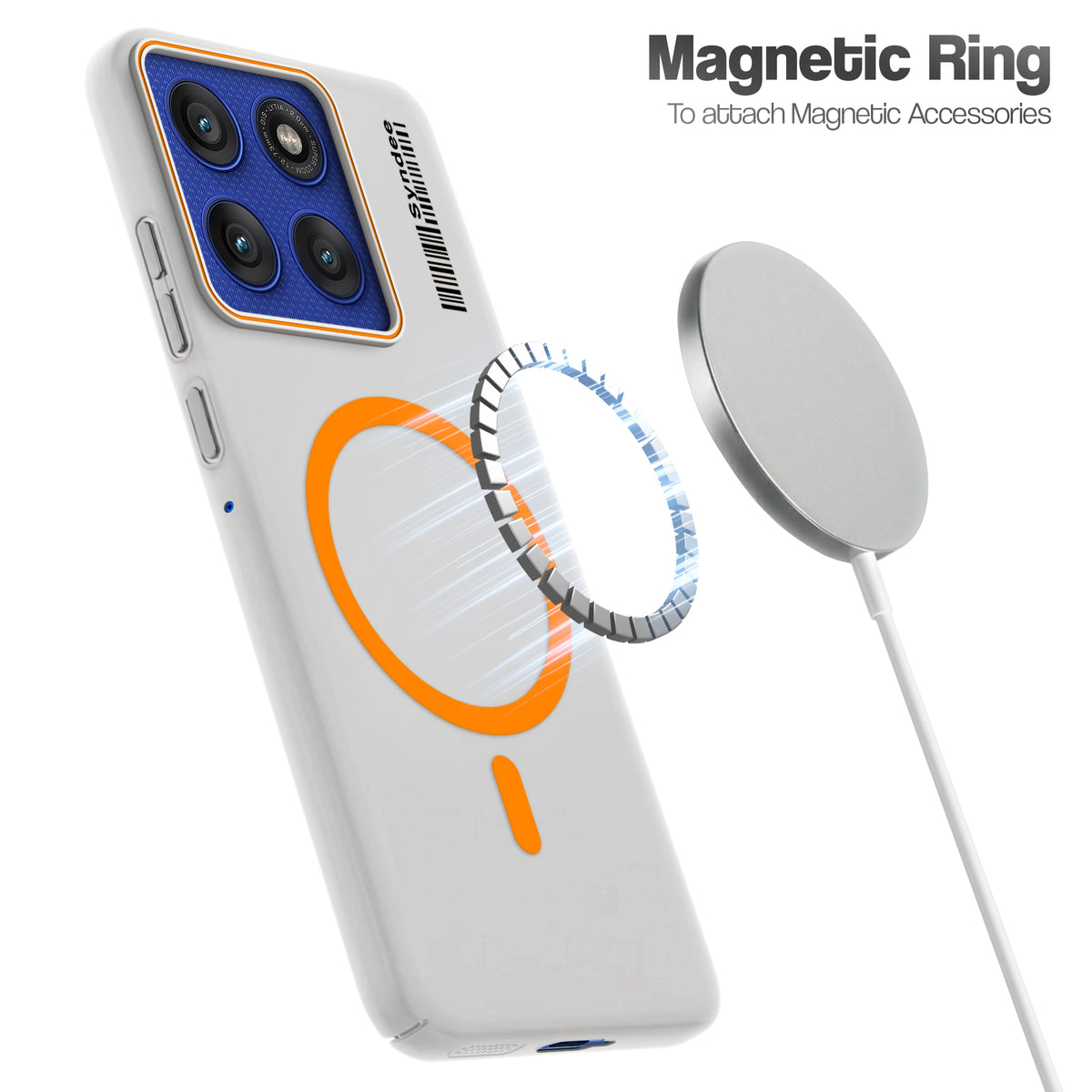 Frosted Sleek Matte Wireless Charging Support Back Cover Case for Motorola Moto Edge 60 Pro 5G With Raised Camera Protection