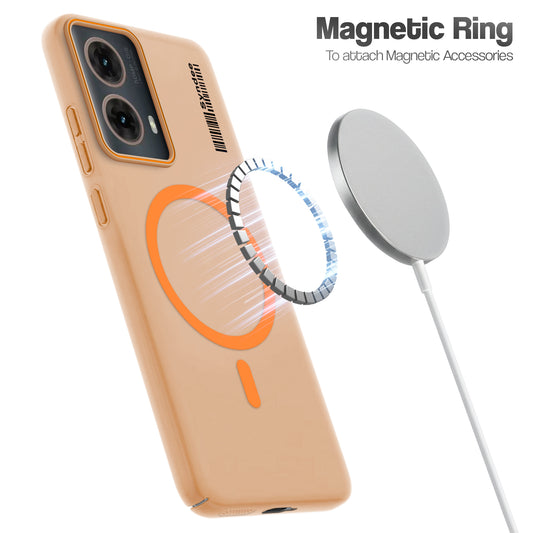 Colourful Frosted Matte With Raised Camera Protection Back Cover Case For Motorola Moto G85 5G