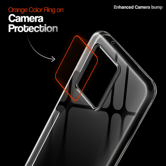Crystal Clear Anti-Yellow Transparent Back Cover Case With Camera Ring Protection for Motorola Moto Edge 40 Neo 5G