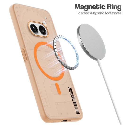 Colourful Frosted Matte Wireless Charging Support Back Cover Case for Nothing Phone 2A With Raised Camera Protection