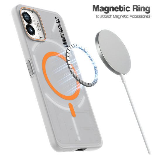 Frosted Sleek Matte Wireless Charging Support Back Cover Case for Nothing Phone 2 With Raised Camera Protection