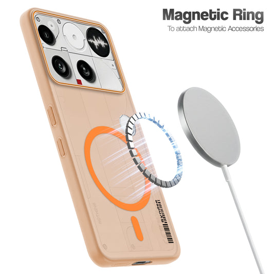 Colourful Frosted Matte Wireless Charging Support Back Cover Case for Nothing Phone 3 With Raised Camera Protection