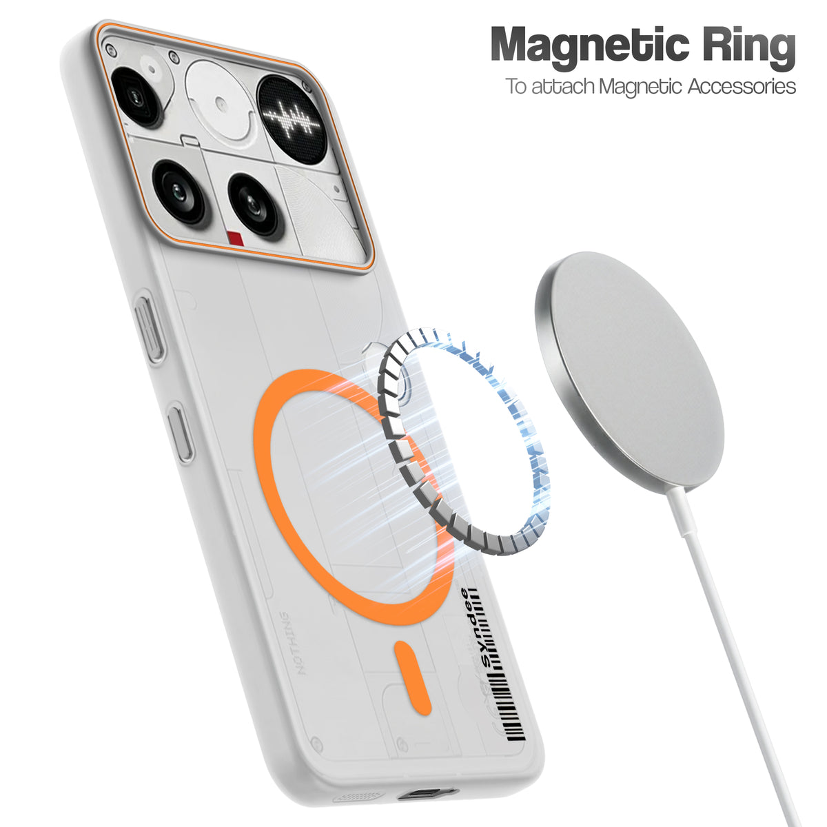 Frosted Sleek Matte Wireless Charging Support Back Cover Case for Nothing Phone 3 5G With Raised Camera Protection