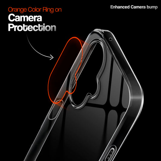 Crystal Clear Anti-Yellow Transparent Back Cover Case With Camera Ring Protection for OnePlus Nord CE 3 Lite 5G