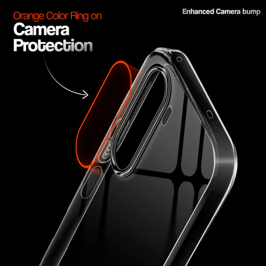 Crystal Clear Anti-Yellow Transparent Back Cover Case With Camera Ring Protection for OnePlus Nord CE 6 Lite 5G