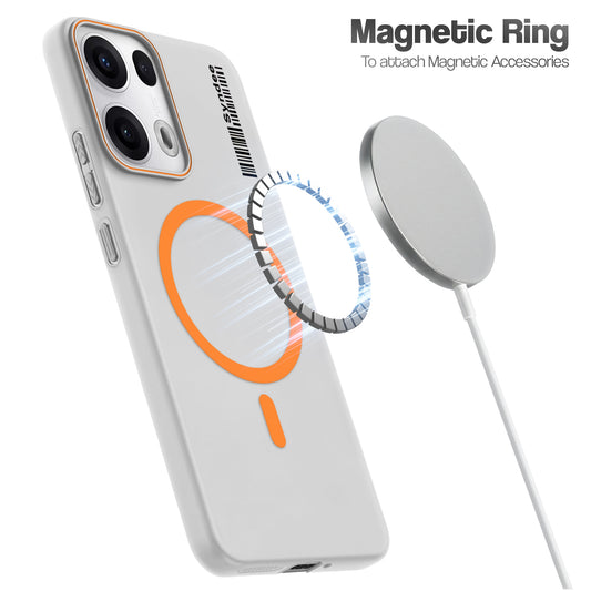 Frosted Sleek Matte Wireless Charging Support Back Cover Case for Oppo Reno 13 Pro 5G With Raised Camera Protection