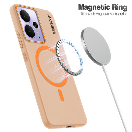 Colourful Frosted Matte With Raised Camera Protection Back Cover Case For Realme 14T 5G