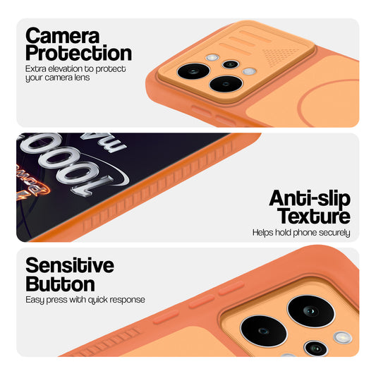 Dual Tone Silicone Grip Back Cover with Camera Protection for Realme P4 Power 5G
