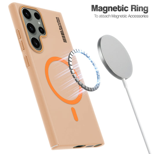 Colourful Frosted Matte Wireless Charging Support Back Cover Case for Samsung S23 Ultra 5G With Raised Camera Protection