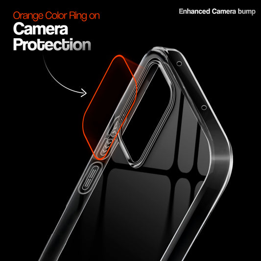 Crystal Clear Anti-Yellow Transparent Back Cover Case With Camera Ring Protection for Samsung A33 5G