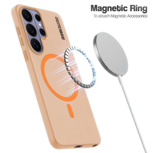Colourful Frosted Matte Wireless Charging Support Back Cover Case for Samsung S26 Ultra 5G With Raised Camera Protection