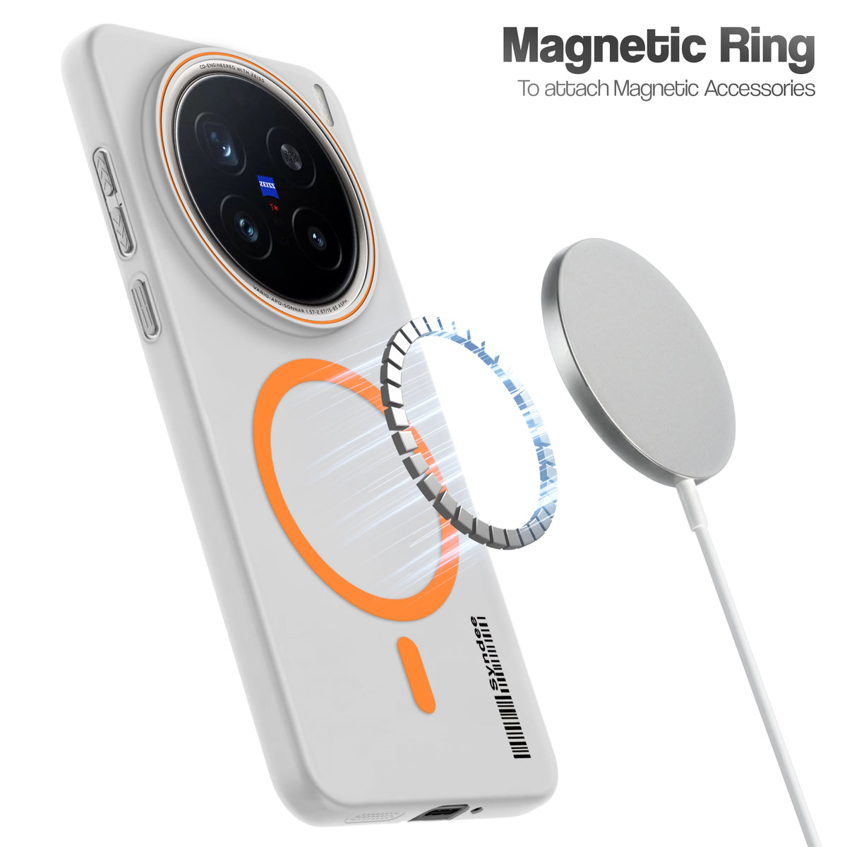 Frosted Sleek Matte Wireless Charging Support Back Cover Case for Vivo X200 Pro 5G With Raised Camera Protection