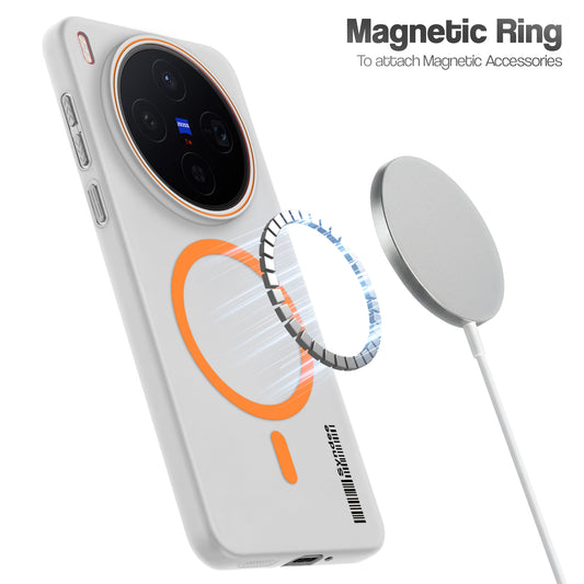 Frosted Sleek Matte Wireless Charging Support Back Cover Case for Vivo X300 5G With Raised Camera Protection