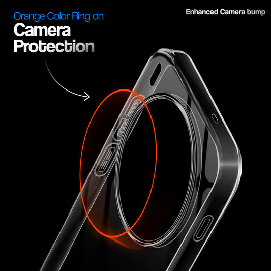 Crystal Clear Colorful Camera Ring Back Case for Vivo X300 Pro 5G