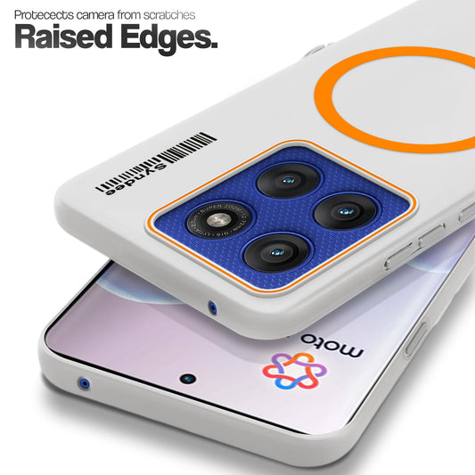 Frosted Sleek Matte Wireless Charging Support Back Cover Case for Motorola Moto Edge 60 Pro 5G With Raised Camera Protection