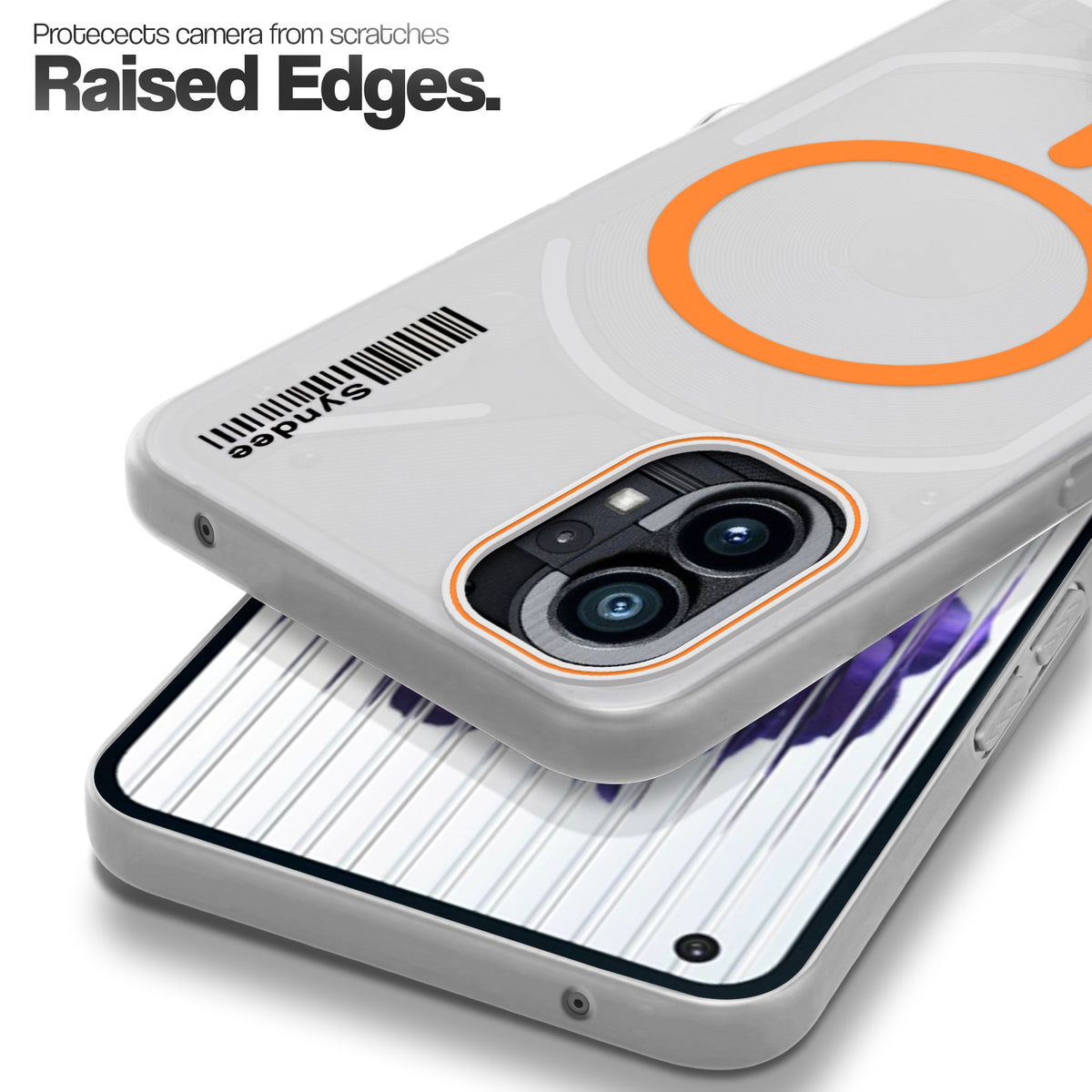 Frosted Sleek Matte Wireless Charging Support Back Cover Case for Nothing Phone 1 With Raised Camera Protection